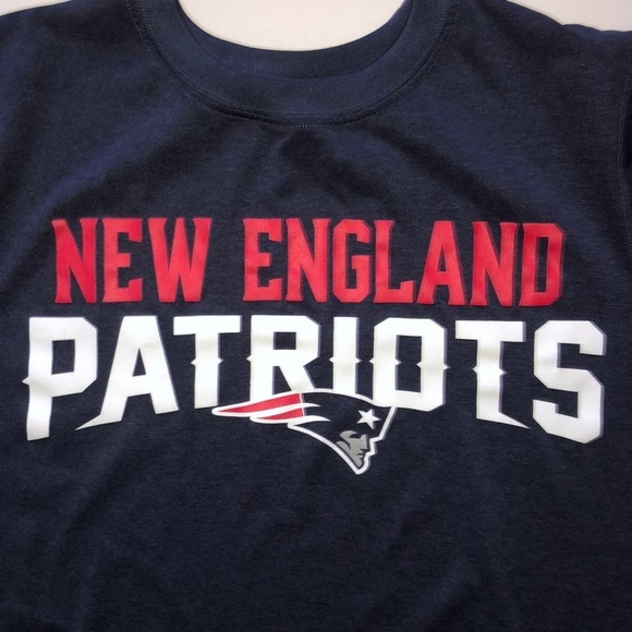NFL Heathered Navy New England Patriots T Shirt Size L - Picture 2 of 4
